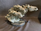 Anheuser Busch Clydesdales Running Free Figurine