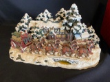 Anheuser Busch Holiday Scene Figurine