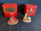 (2) Anheuser Busch Figurines