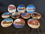 (10) Budweiser Collector Plates