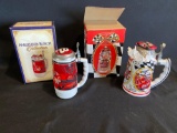 (2) Budweiser Dale Earnhardt Jr. Steins