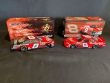 (2) Budweiser Diecast Earnhardt Jr Stock Cars