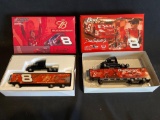 (2) Budweiser Diecast Earnhardt Jr Haulers