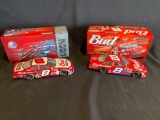 (2) Budweiser Diecast Earnhardt Jr Stock Cars