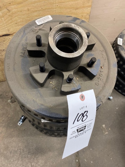new, trailer drum hubs 6 bolt