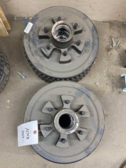 new, trailer drum hubs 6 bolt