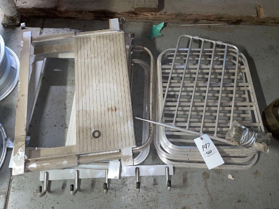 trailer window inserts, hanger, misc.