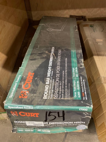 Curt round bar weight distribution hitch, missing drop hitch