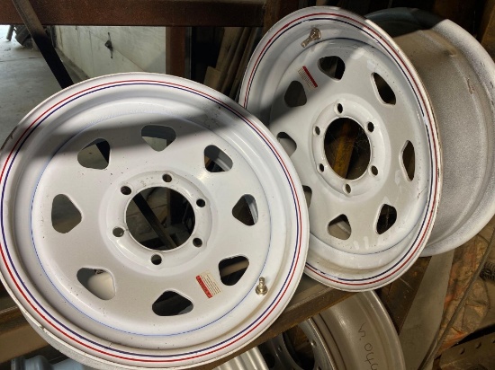 pair of 6 bolt rims
