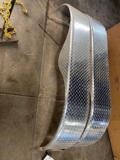 Diamond plate fenders 6ft x 11inch