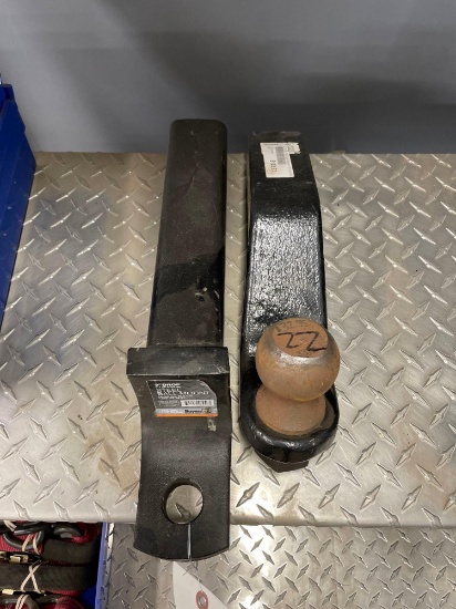 3in drop hitch and curt 4in drop forged ball hitch both new