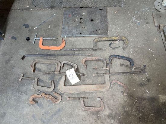 C-clamps, hooks
