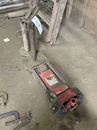 floor jack, roller stands