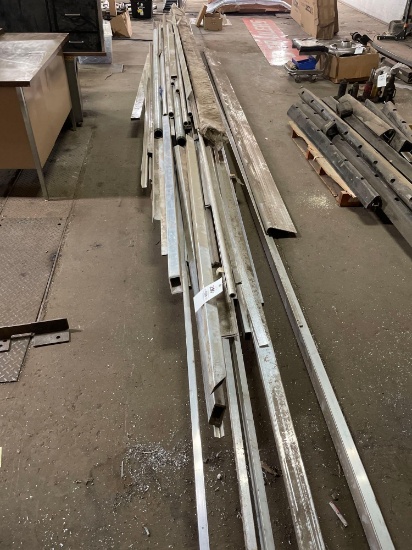 large lot of alum trim, angle and misc. pieces