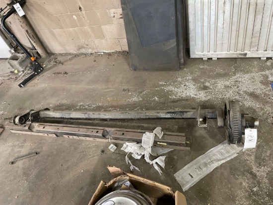 Trailer axle, misc. iron
