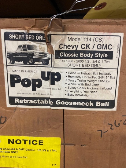 Pop Up goose neck hitch