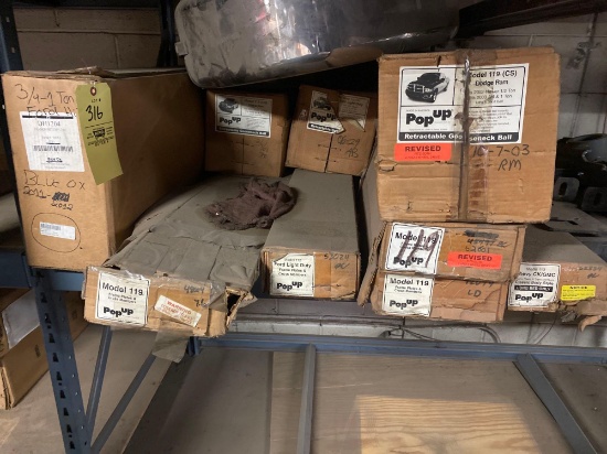 (9) hitches in boxes