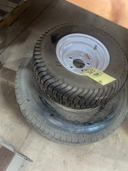 2 tires on rims
