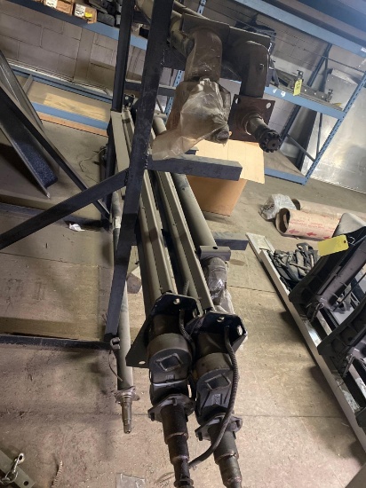 6 trailer axles - roll of aluminum