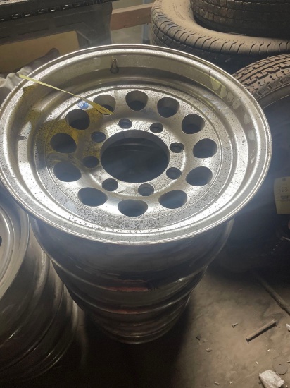5 aluminum rims - 16x7 - 8 bolt