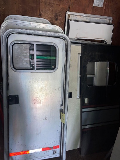 assorted aluminum doors