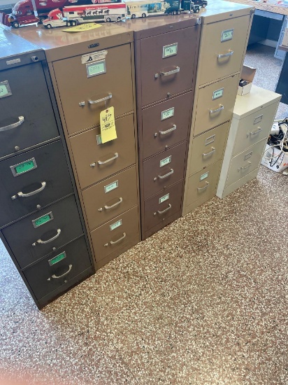 5 file cabinets