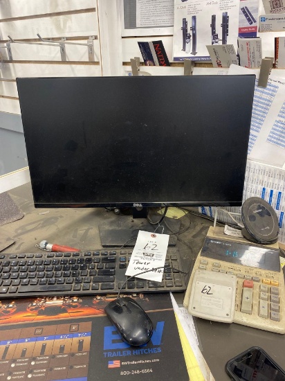 Dell computer monitor and tower