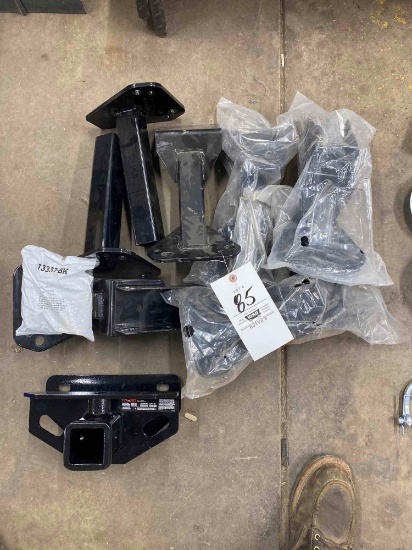 bolt on spare tire mounts, curt hitch, new