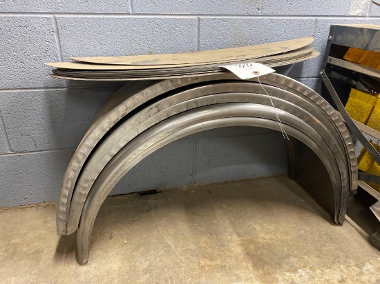 steel single trailer fenders with weld on walls