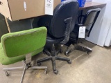 (3) office chairs