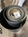 partial roll of rubberized mat