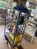 shelf with cleaners