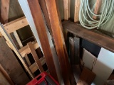 Assorted Lumber, Ladder, Cord