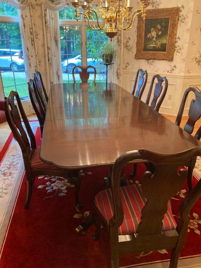 Statton furniture cherry dining room set please read description for sizes