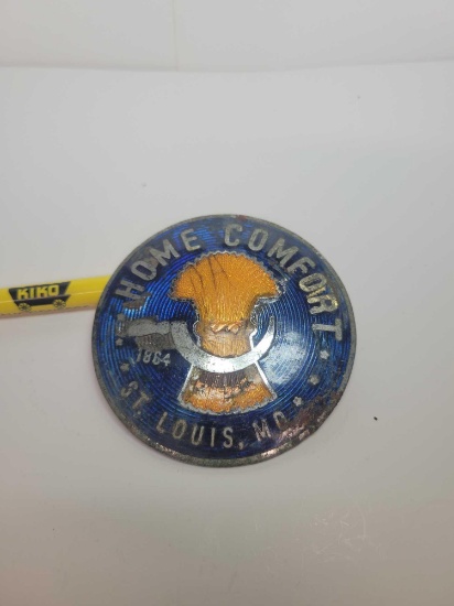 Home Comfort 1864 St. Louis MO Automobile Badge