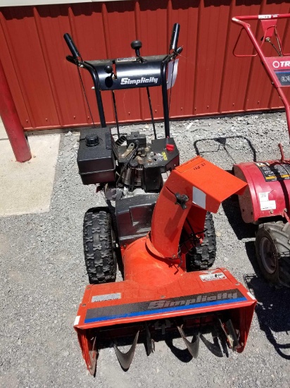 SIMPLICITY GAS SNOWBLOWER