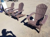 3 Adirondack chairs