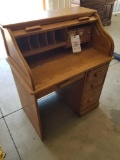 Solid oak rolltop desk, 24in x 36 in