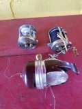 3 fishing reels