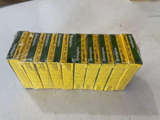 10 boxes Remington 20ga slugger