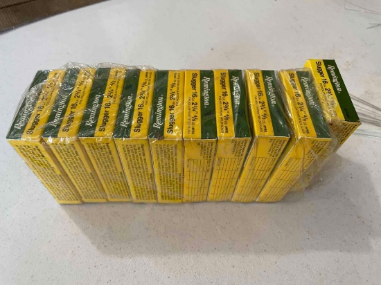 10 boxes Remington 16ga slug ammo