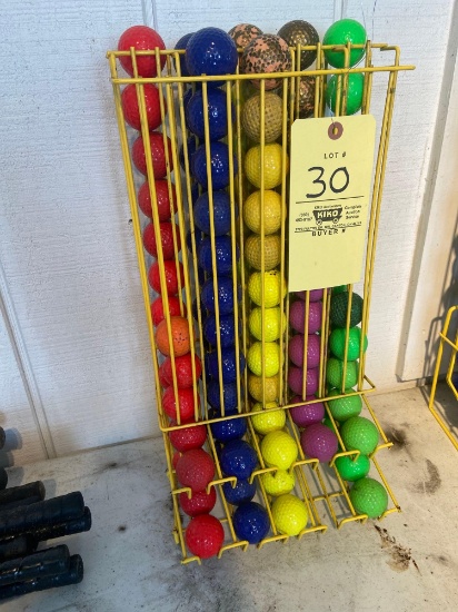 Golf Balls with Rack