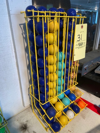 Golf Balls with Rack
