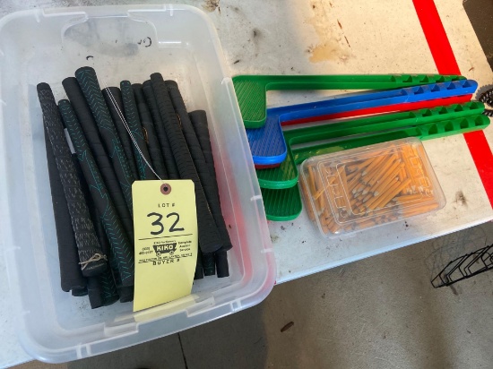 Golf Grips, Pencils, Plastic Golf Clubs