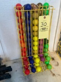 Golf Balls with Rack