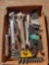 Box of allens, Crescents, Craftsman wrenches