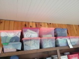 9 totes of shop rags