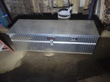 Diamond plate truck box, with motorcycle parts