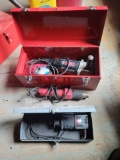 Sears sander polisher, rotozip, heat gun with tool boxes