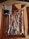 Box of assorted Craftsman wrenches 1/4 to 1 inch